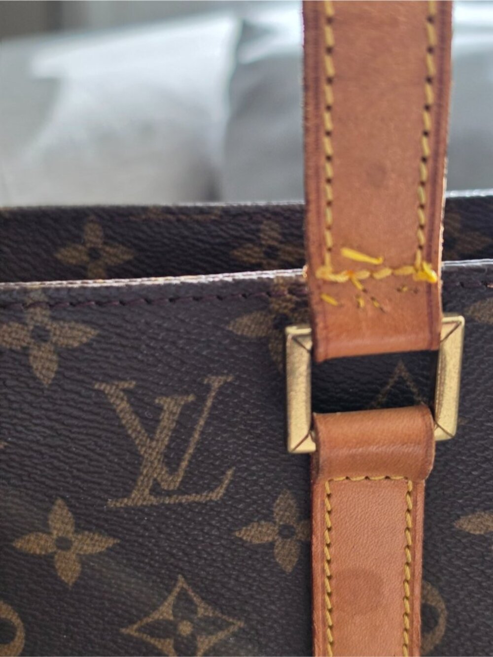 Authntic Louis Vuitton Brown Monogram Canvas Zip Tote Shoulder Bag Large - Picture 13 of 14